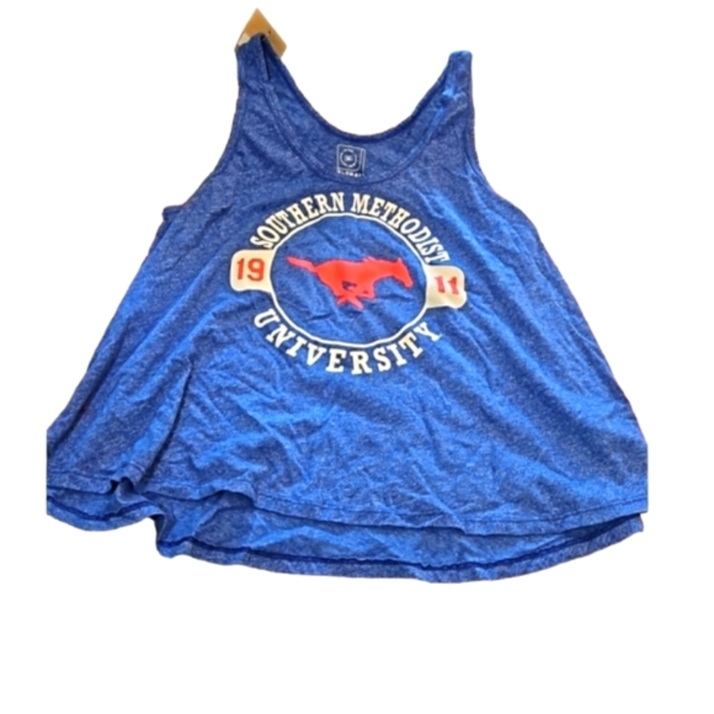 NWT SMU BLUE TANK TOP‎ SIZE LARGE